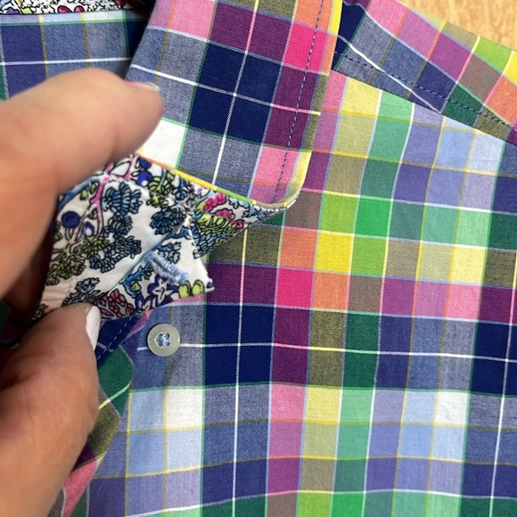 Men's Multicolor Plaid Shirt - Picture 6 of 10